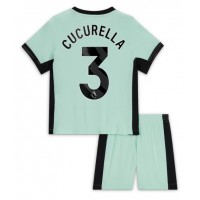 Chelsea Marc Cucurella #3 Tredjedraktsett Barn 2023-24 Kortermet (+ Korte bukser)